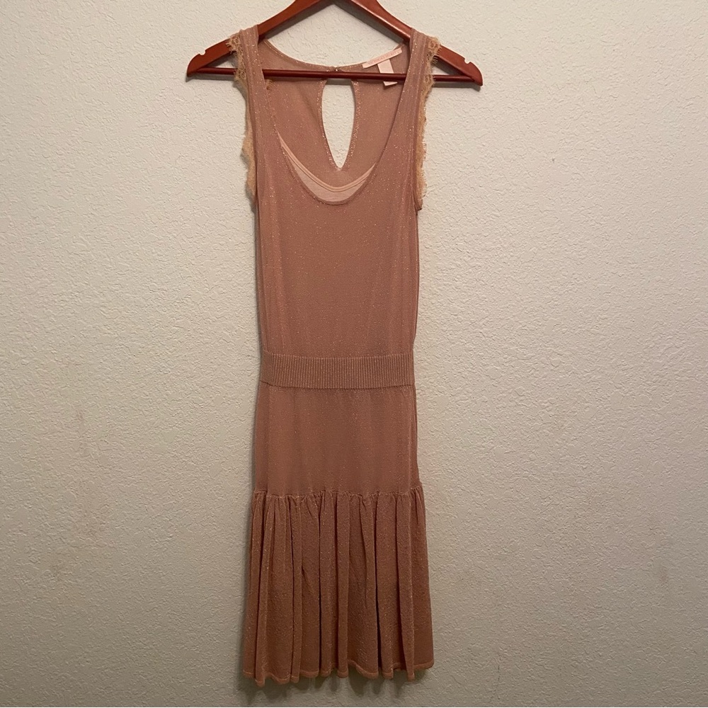 Victoria's Secret Backless Pink/Tan Dress